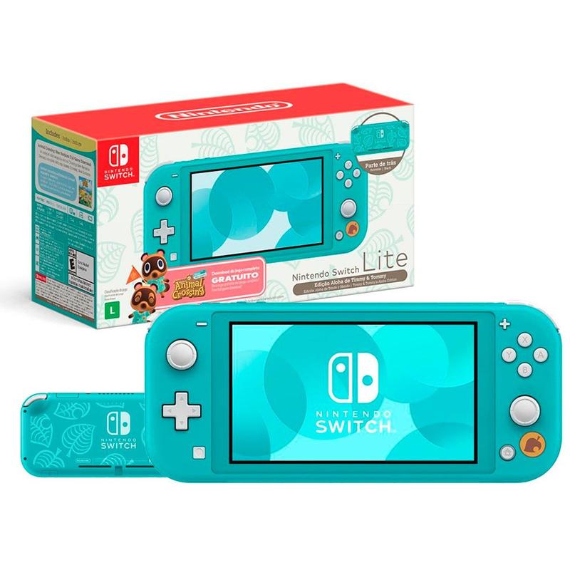 Console Nintendo Switch Lite 32GB Edição Limitrada Animal Crossing